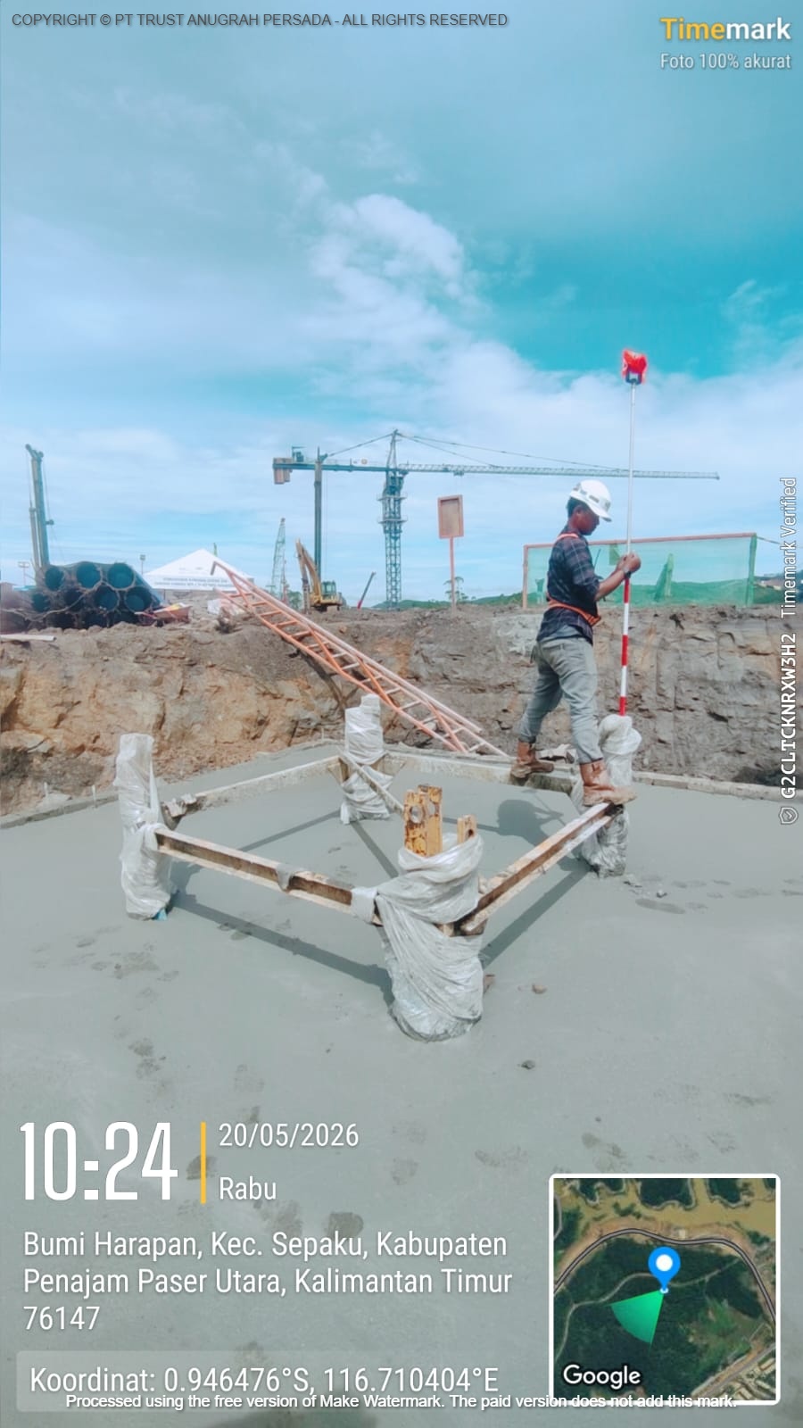 Manual crane deployment detail